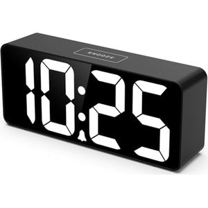 Digitale wekker voor senioren met groot display en eenvoudig bedienen