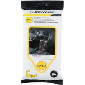 Dunlop - Vochtige reinigingsdoekjes voor het interieur - Vanilla (20 stuks)