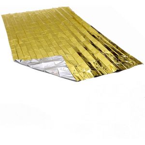 Isolatiedeken - Reddingsdeken - Isoleerdeken - Overlevingsdeken - buiten, wandelen, kamperen - 160*210cm - goud - aluminium film