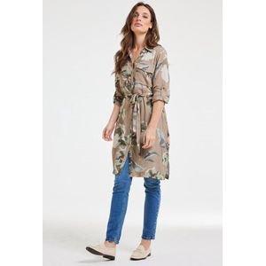 DIDI Dames Tunic Pepper Taupe Mazzo print maat 42