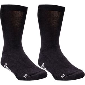 Extra brede sokken | Extra zachte zool en tenen | Antibacterieel | Maat: 35-38 | Kleur: Zwart | 2 paar