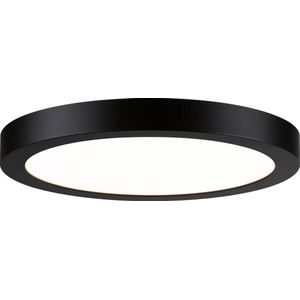 Paulmann Abia LED-paneel - plafonnière - Zwart mat - rond - 30cm - 22 W - 2700K