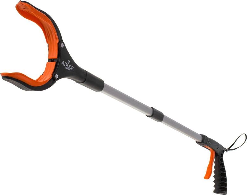 Adler AD 6804 Opvouwbare Grijparm – Grijphulp - Afvalgrijper - 81cm – Aluminium Grijper met Draaiende Bek – Ergonomisch Handvat – Met Polsband – Max. 1kg