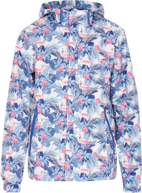 HOMEBASE - Tussenjas - Indigo - Regenjas - Licht Gevoerd - Bloemenprint