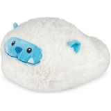 Cozy Noxxiez Voetenwarmer Yeti Junior 35 Cm Pluche Blauw/wit