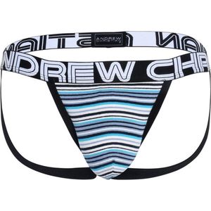 Andrew Christian Chelsea Stripe Jock w/ Almost Naked - MAAT L - Heren Ondergoed - Jockstrap voor Man - Mannen Jock