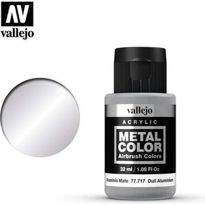 Vallejo 77717 Metal Color Dull Aluminium - Acryl (32 ml) Verf flesje