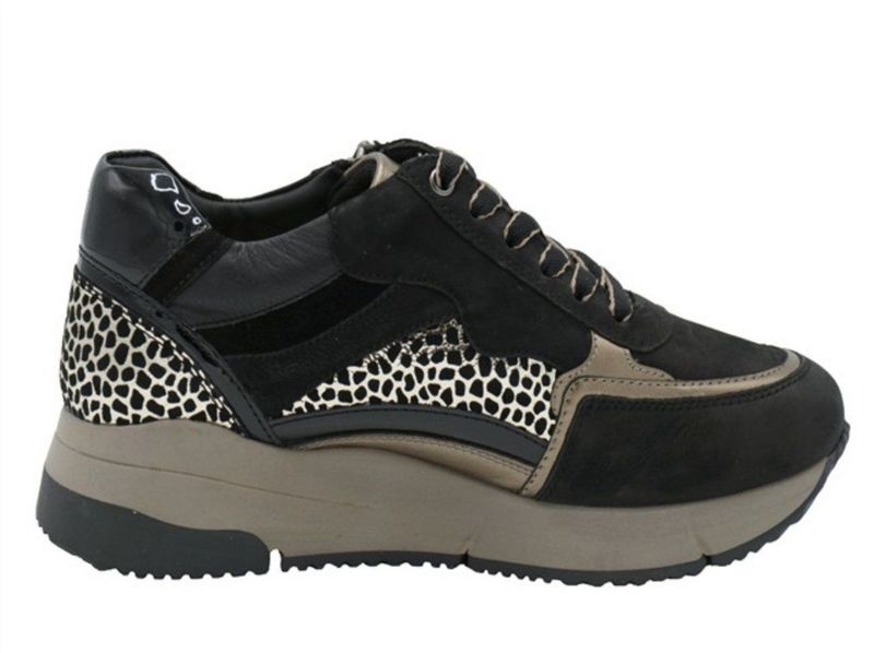 Helioform - Sneaker - Zwart Combi - Dames - Artikelnummer 294.003-0357