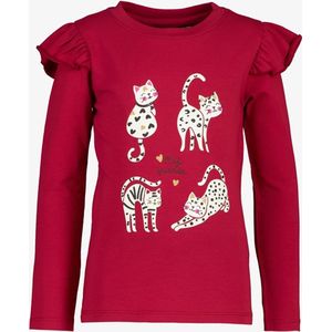 TwoDay meisjes trui met katten - Rood - Maat 92
