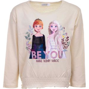 Frozen Disney Longsleeves - t-shirt - katoen - ecru - 128 cm - 8 jaar