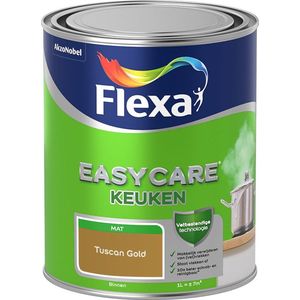 Flexa - Easycare Keuken Muurverf - Tuscan Gold - Kleur van het jaar 2025 - Mengverf - 1 Liter