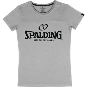 Spalding Essential Logo T-Shirt Dames - Grijs Gemeleerd