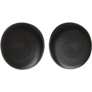 Nordivar - Zwarte Vervangende Oorkussens van Zacht Eiwitleer voor Draadloze PC Koptelefoon - Comfortabel en Duurzaam