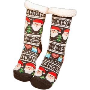 Sorprese fuzzy kerstsokken dames - kerstman - huissokken - huissokken dames - maat 35-41 - Cadeau