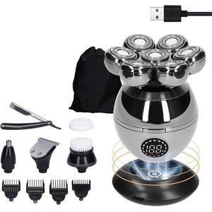 ApexArte® Skull Shaver - Scheerapparaat Mannen - Bodygroomer - Trimmer - Zilver