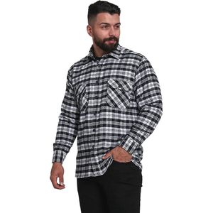 Heren Flanel Geruit Shirt Lange Mouwen | Warm Casual Outdoor Overhemd