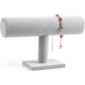 Armband houder / armband display / sieraden display / sieraden houder – grijs velours 1 rol
