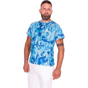 ONCOURT Camo Shirt Tennis- & Padelkleding Heren Blauw - Maat L