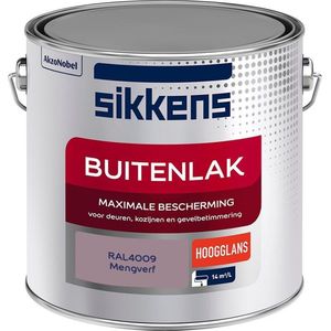Sikkens Buitenlak - Verf - Hoogglans - Mengkleur - RAL4009 - 2,5 liter