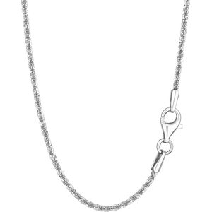 Gediamanteerde Criss Cross Kettingen in 925 Zilver – Smalle Zilveren Kettingen voor een Vleugje Glans, Beschikbaar in 42 cm, 45 cm, en 50 cm