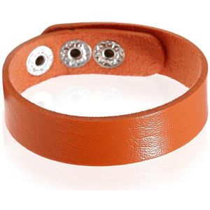 Leren armband LGT Jewels Verstelbaar Oranje