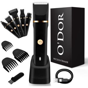 O’dor 8-in-1 Trimmer voor Mannen en Vrouwen – Ladyshave, Bikinitrimmer, Bodygroomer, Neustrimmer & Precisietrimmer – Oplaadbaar & Waterbestendig - Zwart