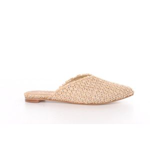 Maury muiltje Eloise raffia beige
