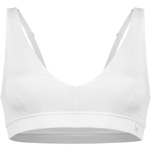 Undiemeister Bralette Top Dames - Chalk White (Wit) - Beha Perfecte Pasvorm - Zijdezachte Ademende Stof - Geen Labels - Basic BH - Tencel - Bralette - Maat XL