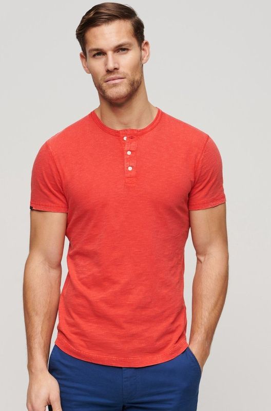 Superdry - Grandad T-shirt - Korte Mouwen