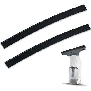 2 Stuks Vervangstrip Rubber 280 mm Geschikt voor Kärcher accu raamzuiger WV1 WV2 WV5 - Streepvrije reiniging - Voor alle gladde oppervlakken - Dubbelzijdige trekker - Rubber