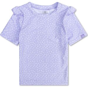 Swim Essentials UV Zwemshirt Unisex - Korte mouw - Lila Panterprint - Maat 74/80
