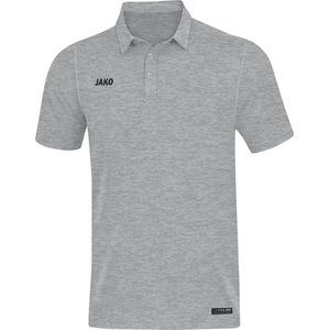 Jako Polo Premium Basics Grijs Gemeleerd Maat 4XL