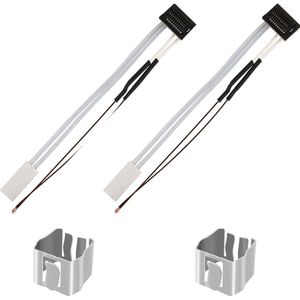 3D printer reserveonderdelen - 3D Printer Nozzles - 2-delige Keramische Verwarming en Thermistor 24V 48W, Tot 300掳C, Geschikt voor diverse 3D Printers