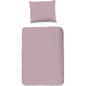 Leuke kids dekbedovertrek uni roze - 120x150 (junior) - stijlvolle en rustieke uitstraling - hoogwaardige kwaliteit - heerlijk zacht en soepel - ademend en huidvriendelijk - ideaal voor de kinderkamer