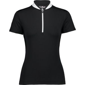 Cmp Fietsshirt Half-zip Dames Polyester Zwart/wit Maat L