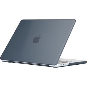 Mobigear Laptophoes geschikt voor Apple MacBook Pro 16 Inch (2021-2024) Hoes Hardshell Laptopcover MacBook Case | Mobigear Glossy - Zwart - Model A2485 / A2780 / A2991