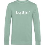 Heren Sweaters met Ballin Est. 2013 Basic Sweater Print - Groen - Maat 3XL