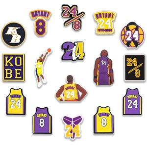 16 Schoen Charme-geschikt voor crocs charms- Geschikt voor Crocs Pins- Geschikt voor Crocs Accessoires- Geschikt voor Crocs Jibbitz-DIY decoratieve schoengespen-Sandaal decoratief-PVC Ornament-Geschenk-basketbal-24