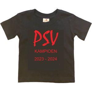 Rotterdam Kinder t-shirt | Feyenoord ""FEYENOORD kampioen 2022-2023"" | Verjaardagkado | verjaardag kado | grappig | jarig | Rotterdam | Feyenoord | cadeau | Cadeau | Zwart/rood | Maat 122/128