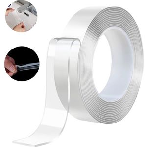 Dubbelzijdig Tape - Montagetape - Nano Tape - Plakband Extra Sterk - Transparante Tape Extra Sterk - Klussen - Waterdicht en Herbruikbaar