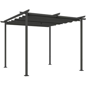 Outsunny - Pergola - Polyester - Donkergrijs
