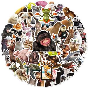 Grappige Dieren Stickers - 50 stuks - Funny Animals Sticker pack - Leuk voor kinderen - Laptopstickers, ook voor muur, agenda, drinkfles etc.