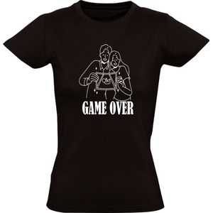 GAME OVER Dames t-Shirt | Zwanger | Zwangerschap | Bekend maken | Aankondiging | Baby |  Shirt