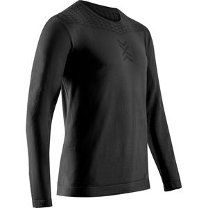 X-BIONIC X-Ential herenshirt met lange mouwen - Ideaal voor hardlopen, fietsen en buitenactiviteiten met verstelbare pasvorm, duurzaam materiaal en de hele dag comfort - Zwart, S