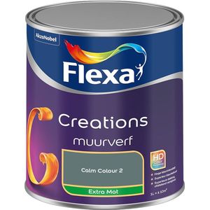 Flexa - Creations Muurverf Extra Mat - Calm Colour 2 - Mengverf - 1 Liter