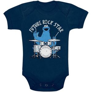 Sesame Street Krümelmonster - Future Rock Star Body navy 50/56 Katoen -