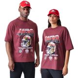 New Era Nfl Washed Boxy San Francisco 49ers T-shirt Met Korte Mouwen Rood L Man