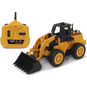 1:36 Jamara 410150 RC Shovel Wiellader RL136 - Geel - 2,4GHz RC Model Kant en Klaar