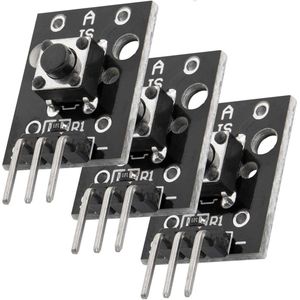 AZDelivery - KY-004 - Druktoets Module - Sensorknop - Hoofdschakelaar - Compatibel met Arduino