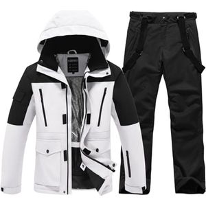 2-delige waterdichte en winddichte skipak voor heren - ideale set voor skiën en snowboarden